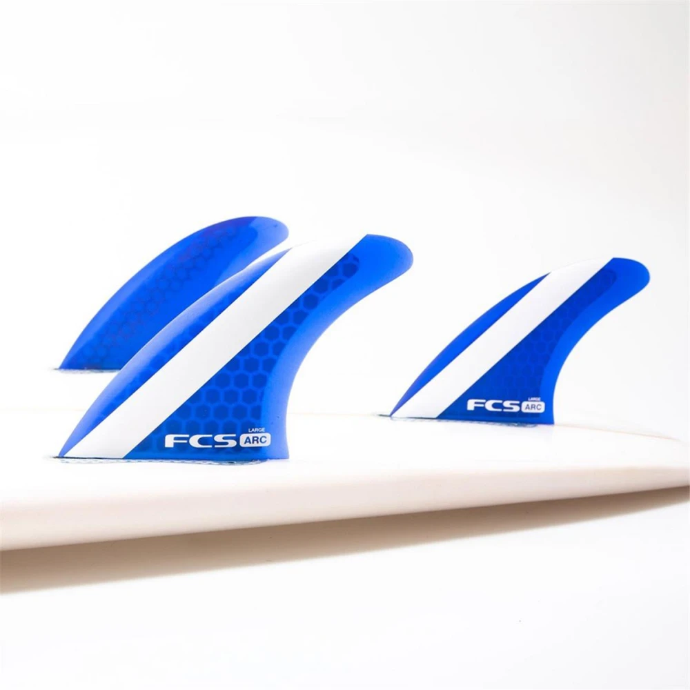 FCS ARC Large PC Tri-Quad Fin Set Surfboard Finnensatz (L) – Bild 2