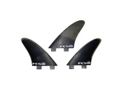 FCS H-2 Glass Flex Tri Fin Set Black (M)