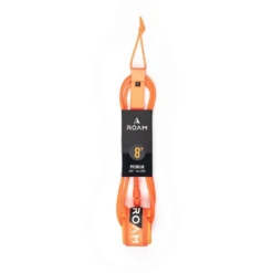 ROAM Surfboard Leash Premium 8.0 244cm 7mm Orange