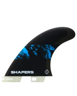 Shapers Fins Medium CoreLite Tri-Fin Set Black/Blue