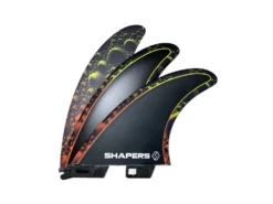 Shapers Fins Reef Heazlewood Medium CoreLite Tri-Fin Set Orange