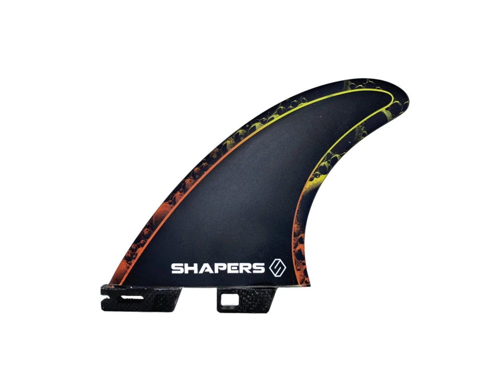 Shapers Fins Reef Heazlewood Medium CoreLite Tri-Fin Set Orange – Bild 2
